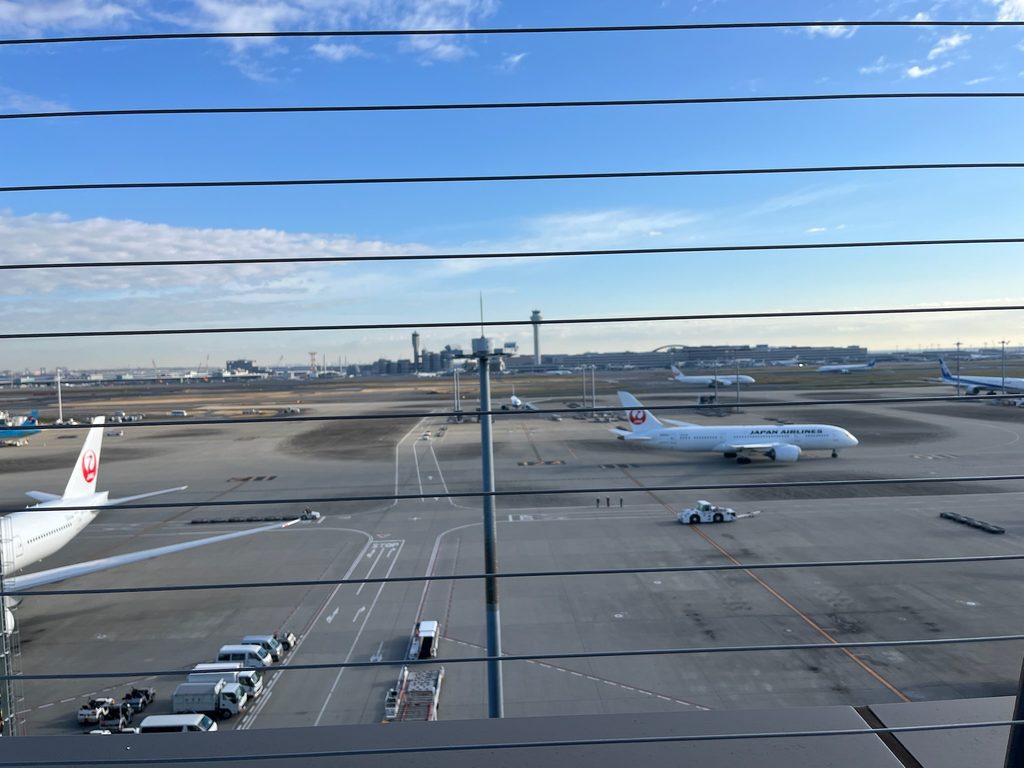 出発前の羽田空港