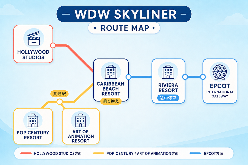 スカイライナーの路線図